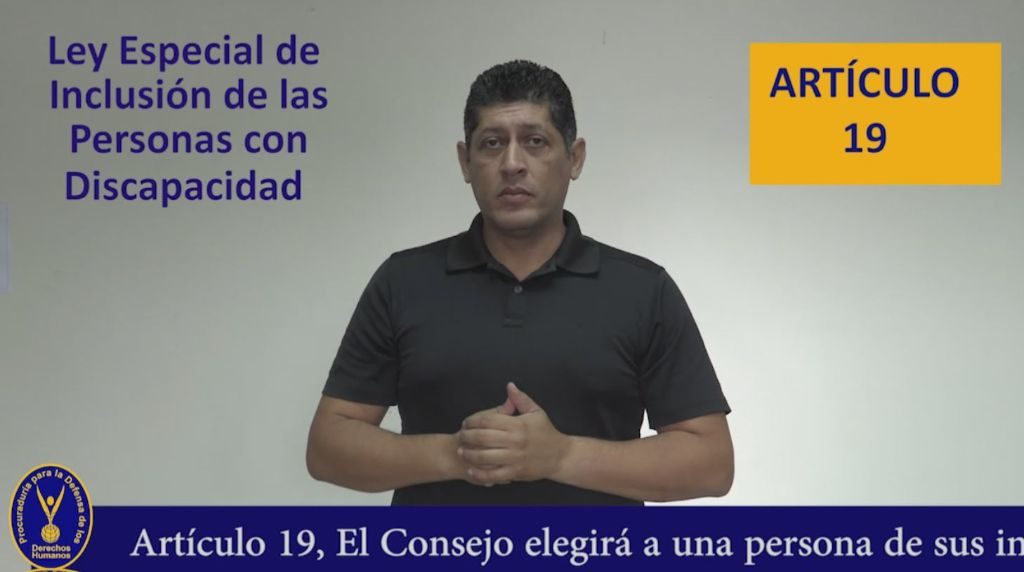 articulo 19 ley de inclusión de personas con discapacidad