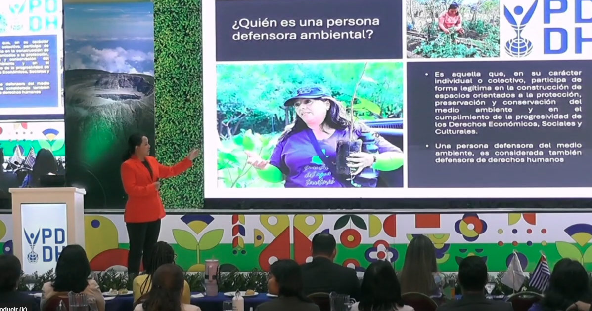 La Defensa del Medio Ambiente en El Salvador/desafíos Ambientales en un Mundo digital  Procuradora Adjunta para la Defensa de los Derechos del Medio Ambiente de El Salvador , Maestra Rosa Sandoval